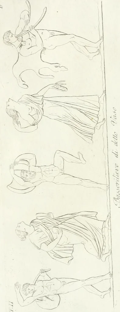An illustration from Manuale di varj ornamenti componenti la serie de' vasj antichi : si' di marmo che di bronzo esistenti in Roma e fuori, 1821, leaf 40
