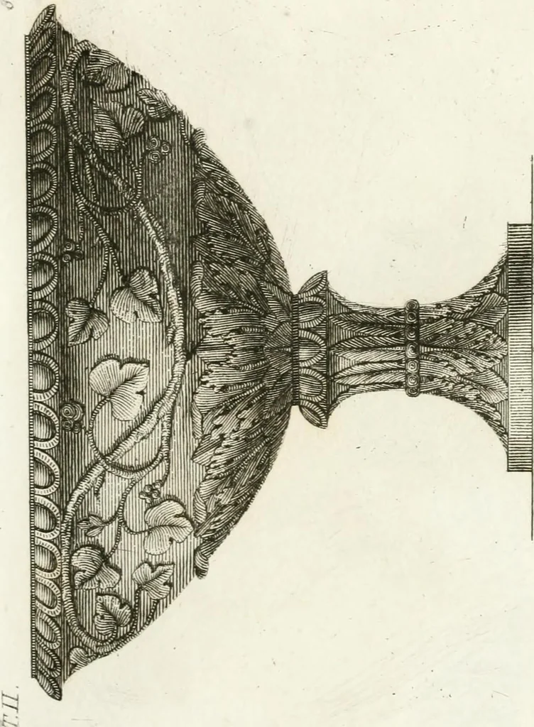 An illustration from Manuale di varj ornamenti componenti la serie de' vasj antichi : si' di marmo che di bronzo esistenti in Roma e fuori, 1821, leaf 44