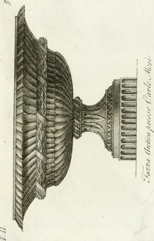 An illustration from Manuale di varj ornamenti componenti la serie de' vasj antichi : si' di marmo che di bronzo esistenti in Roma e fuori, 1821, leaf 46