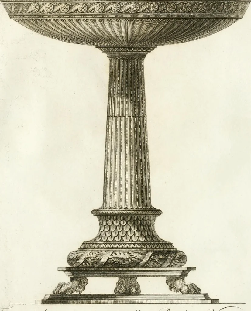 An illustration from Manuale di varj ornamenti componenti la serie de' vasj antichi : si' di marmo che di bronzo esistenti in Roma e fuori, 1821, leaf 54