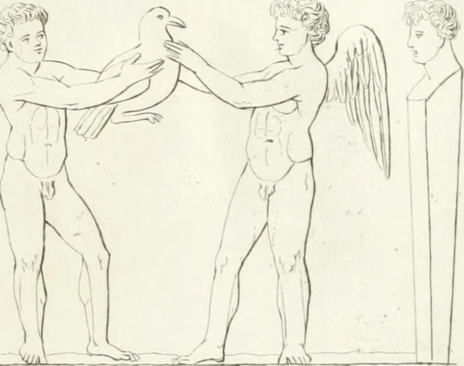An illustration from Manuale di varj ornamenti componenti la serie de' vasj antichi : si' di marmo che di bronzo esistenti in Roma e fuori, 1821, leaf 88