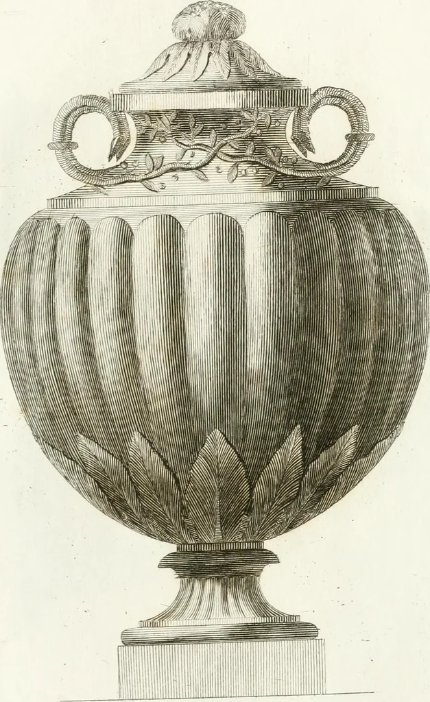 An illustration from Manuale di varj ornamenti componenti la serie de' vasj antichi : si' di marmo che di bronzo esistenti in Roma e fuori, 1821, leaf 96