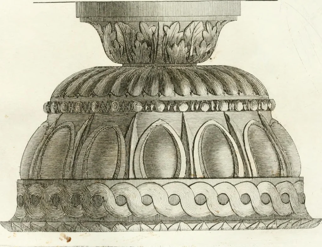 An illustration from Manuale di varj ornamenti componenti la serie de' vasj antichi : si' di marmo che di bronzo esistenti in Roma e fuori, 1821, leaf 98
