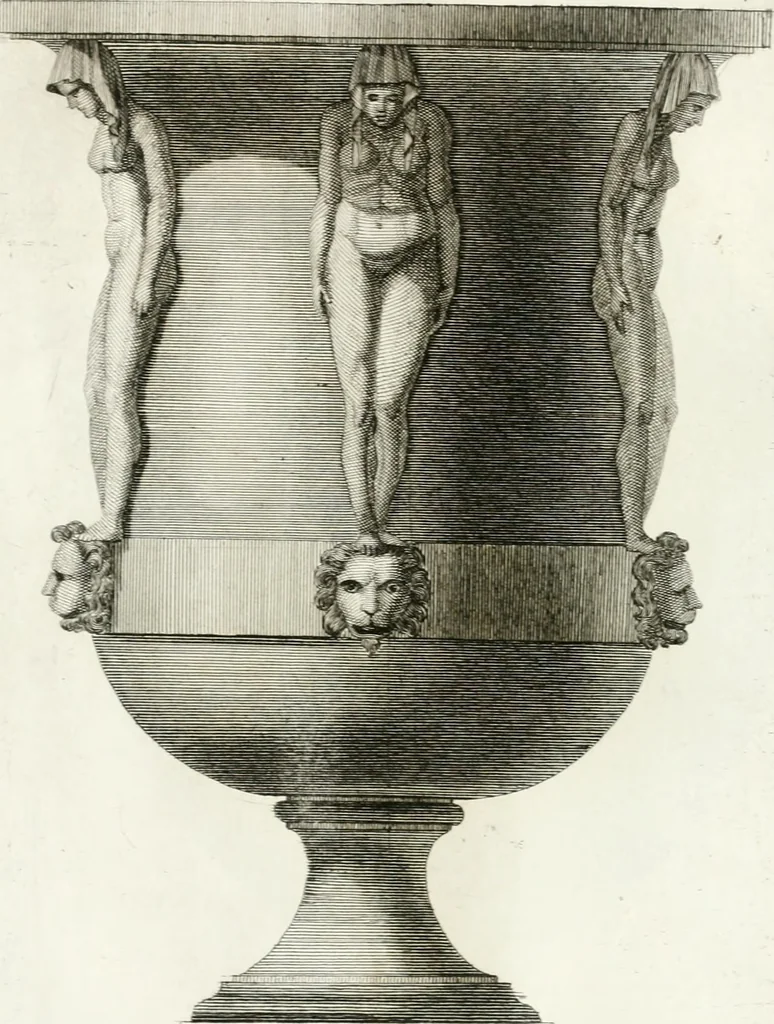 An illustration from Manuale di varj ornamenti componenti la serie de' vasj antichi : si' di marmo che di bronzo esistenti in Roma e fuori, 1821, leaf 106