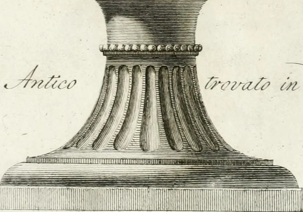 An illustration from Manuale di varj ornamenti componenti la serie de' vasj antichi : si' di marmo che di bronzo esistenti in Roma e fuori, 1821, leaf 124