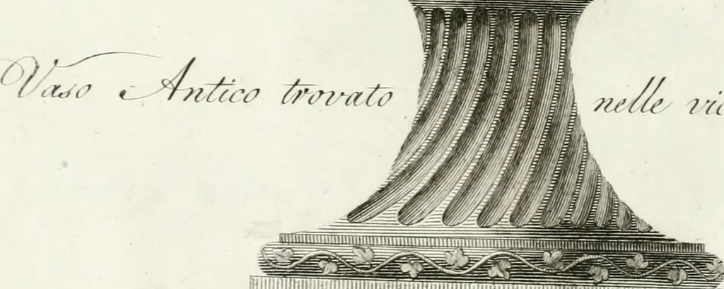 An illustration from Manuale di varj ornamenti componenti la serie de' vasj antichi : si' di marmo che di bronzo esistenti in Roma e fuori, 1821, leaf 138