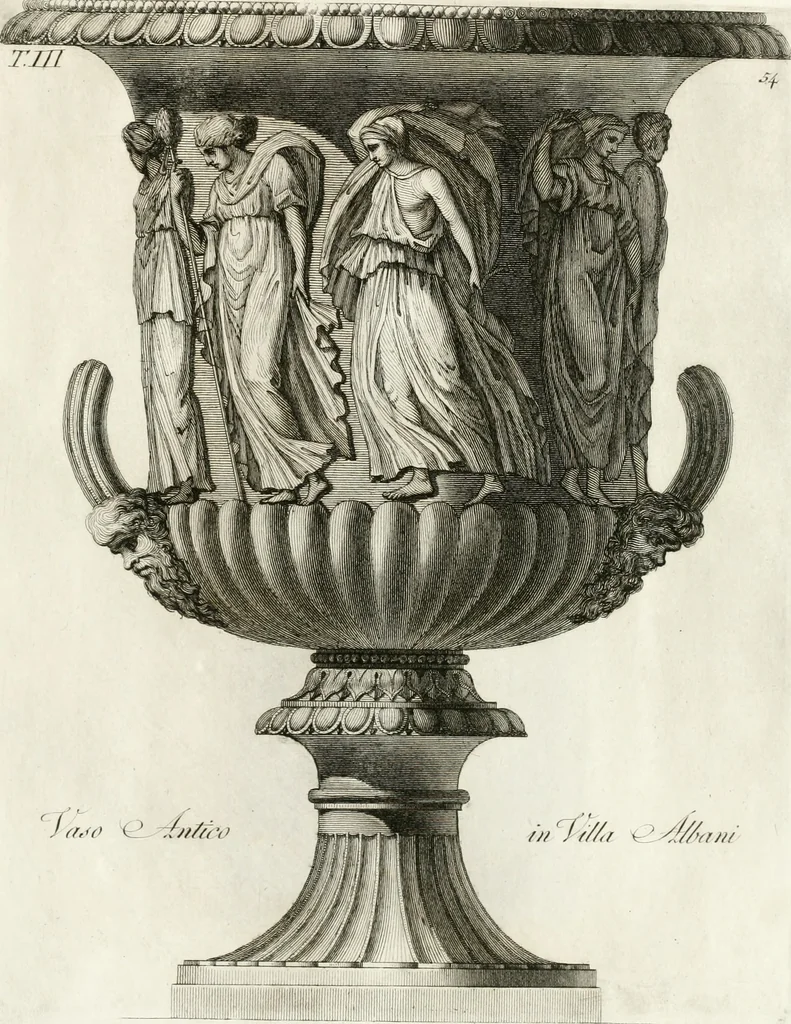 An illustration from Manuale di varj ornamenti componenti la serie de' vasj antichi : si' di marmo che di bronzo esistenti in Roma e fuori, 1821, leaf 140