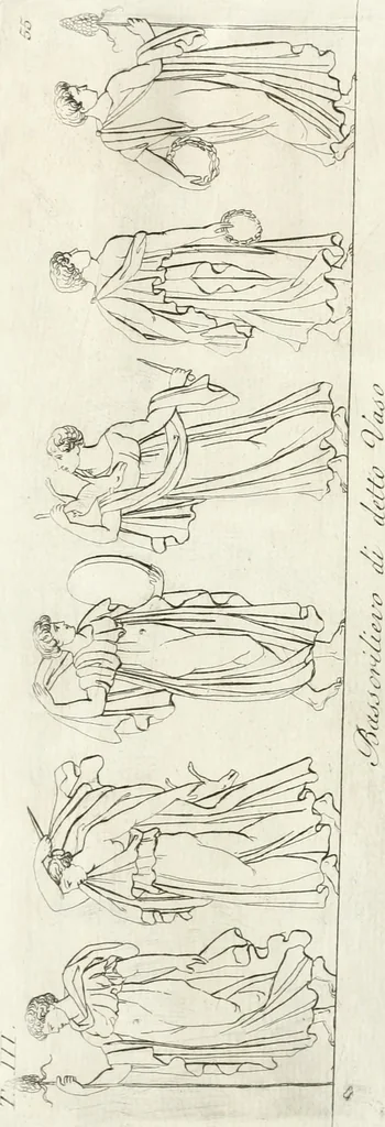 An illustration from Manuale di varj ornamenti componenti la serie de' vasj antichi : si' di marmo che di bronzo esistenti in Roma e fuori, 1821, leaf 142