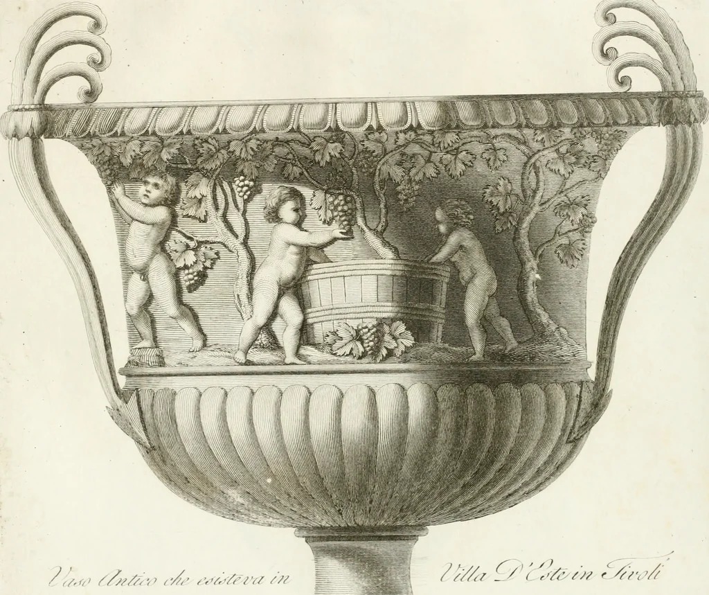 An illustration from Manuale di varj ornamenti componenti la serie de' vasj antichi : si' di marmo che di bronzo esistenti in Roma e fuori, 1821, leaf 146