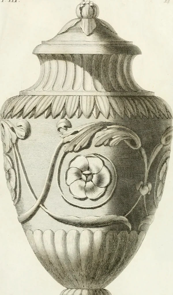 An illustration from Manuale di varj ornamenti componenti la serie de' vasj antichi : si' di marmo che di bronzo esistenti in Roma e fuori, 1821, leaf 148