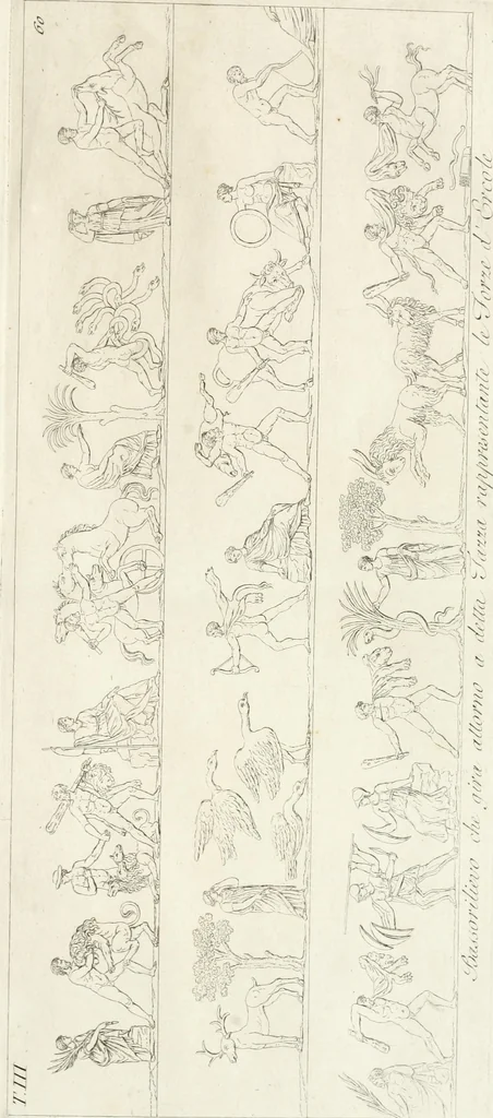 An illustration from Manuale di varj ornamenti componenti la serie de' vasj antichi : si' di marmo che di bronzo esistenti in Roma e fuori, 1821, leaf 152