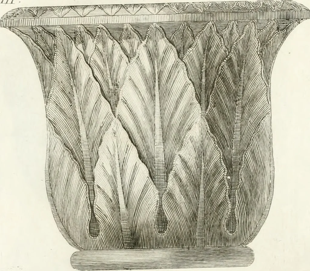 An illustration from Manuale di varj ornamenti componenti la serie de' vasj antichi : si' di marmo che di bronzo esistenti in Roma e fuori, 1821, leaf 36