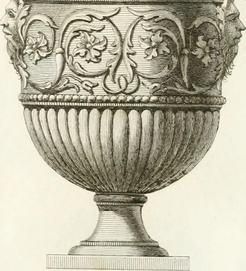 An illustration from Manuale di varj ornamenti componenti la serie de' vasj antichi : si' di marmo che di bronzo esistenti in Roma e fuori, 1821, leaf 38