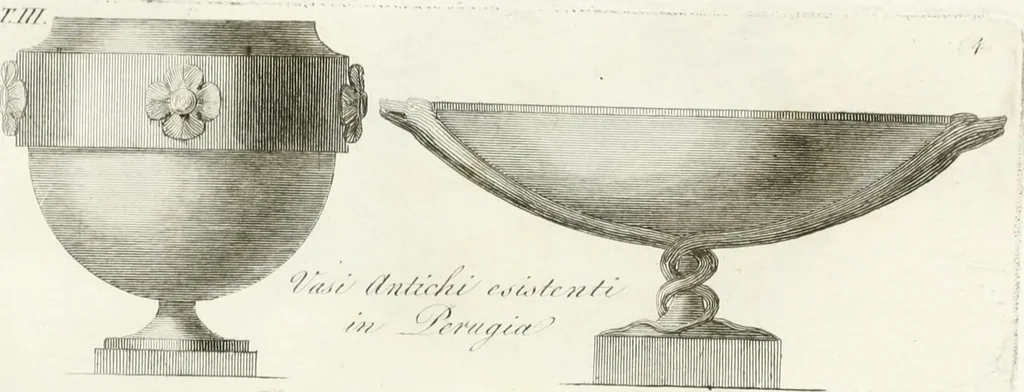 An illustration from Manuale di varj ornamenti componenti la serie de' vasj antichi : si' di marmo che di bronzo esistenti in Roma e fuori, 1821, leaf 40