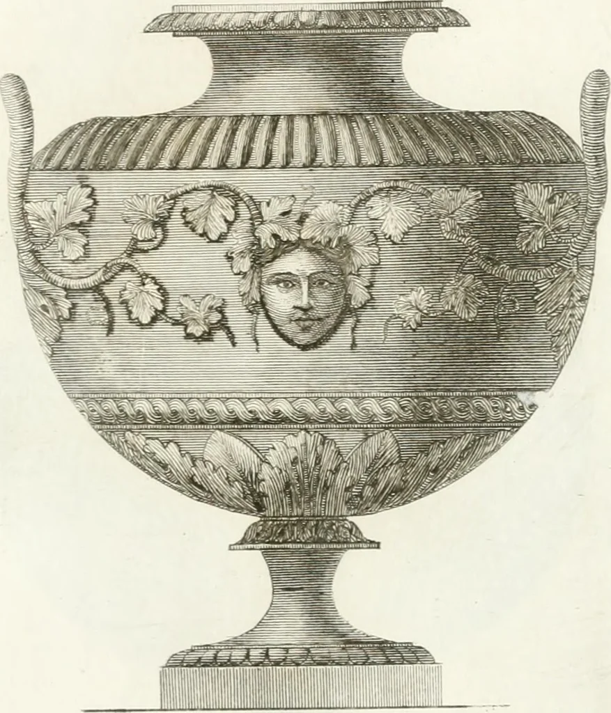 An illustration from Manuale di varj ornamenti componenti la serie de' vasj antichi : si' di marmo che di bronzo esistenti in Roma e fuori, 1821, leaf 48