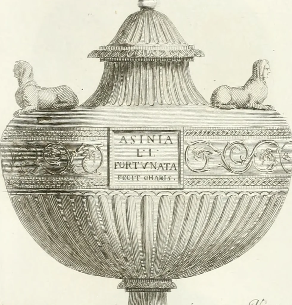 An illustration from Manuale di varj ornamenti componenti la serie de' vasj antichi : si' di marmo che di bronzo esistenti in Roma e fuori, 1821, leaf 50