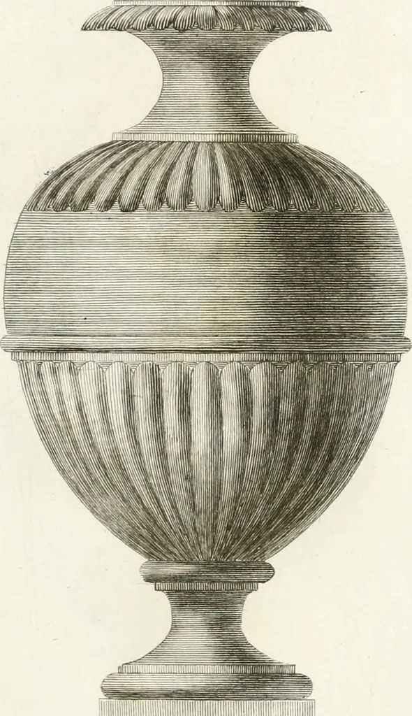 An illustration from Manuale di varj ornamenti componenti la serie de' vasj antichi : si' di marmo che di bronzo esistenti in Roma e fuori, 1821, leaf 52