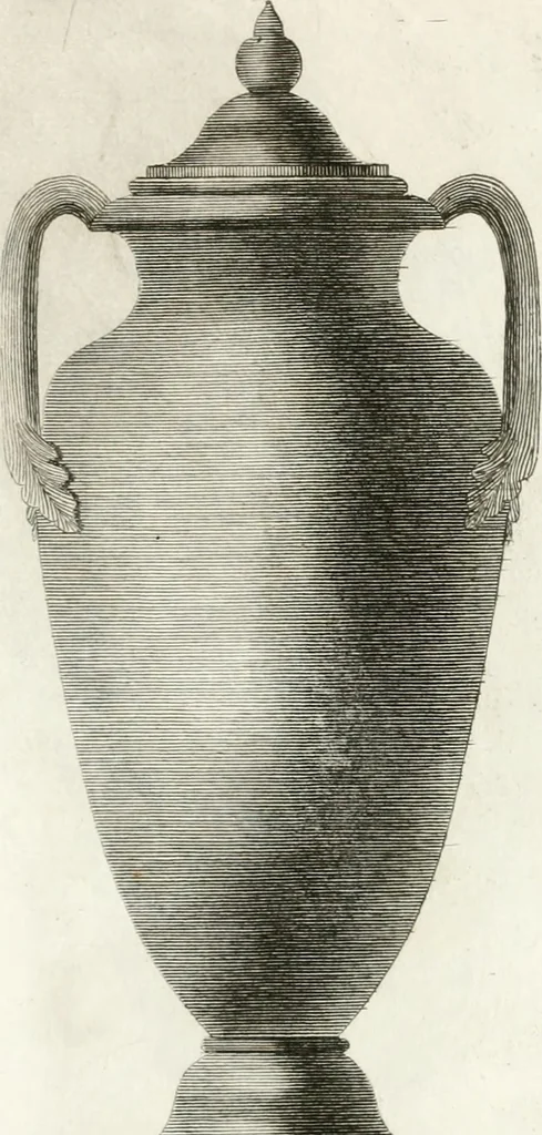An illustration from Manuale di varj ornamenti componenti la serie de' vasj antichi : si' di marmo che di bronzo esistenti in Roma e fuori, 1821, leaf 56