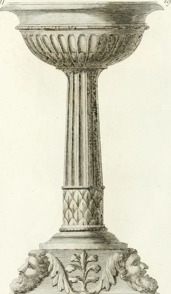 An illustration from Manuale di varj ornamenti componenti la serie de' vasj antichi : si' di marmo che di bronzo esistenti in Roma e fuori, 1821, leaf 70