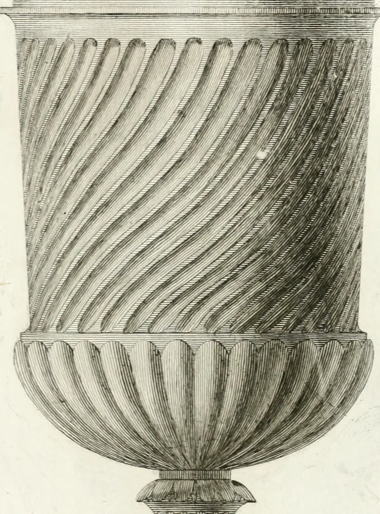 An illustration from Manuale di varj ornamenti componenti la serie de' vasj antichi : si' di marmo che di bronzo esistenti in Roma e fuori, 1821, leaf 96