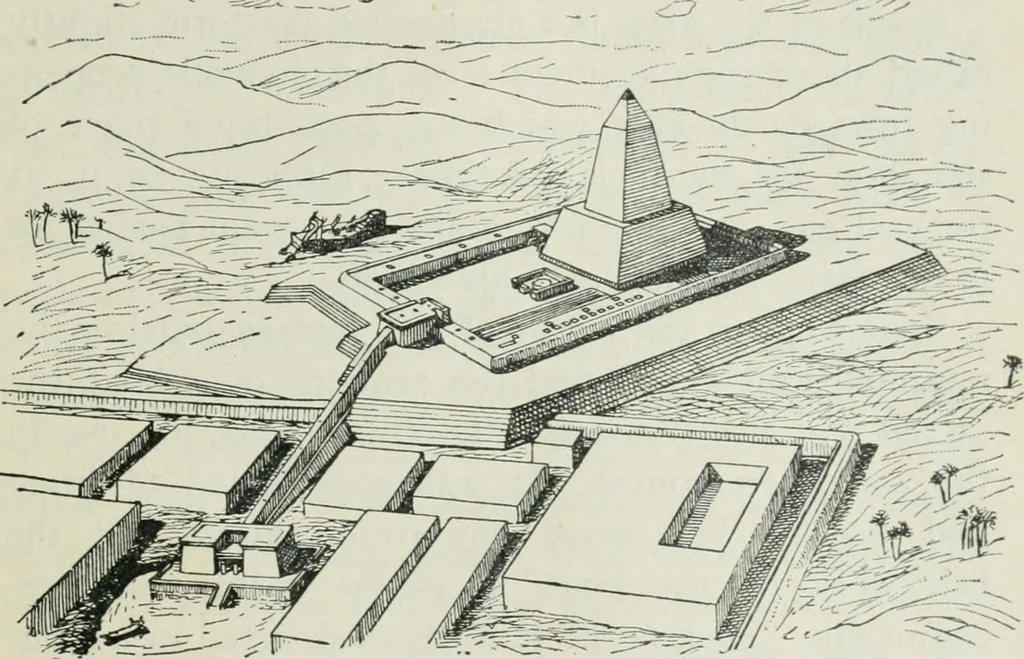 An illustration from Manual of Egyptian archæology and guide to the study of antiquities in Egypt. For the use of students and travellers, 1914, leaf 106