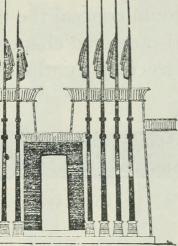 An illustration from Manual of Egyptian archæology and guide to the study of antiquities in Egypt. For the use of students and travellers, 1914, leaf 114
