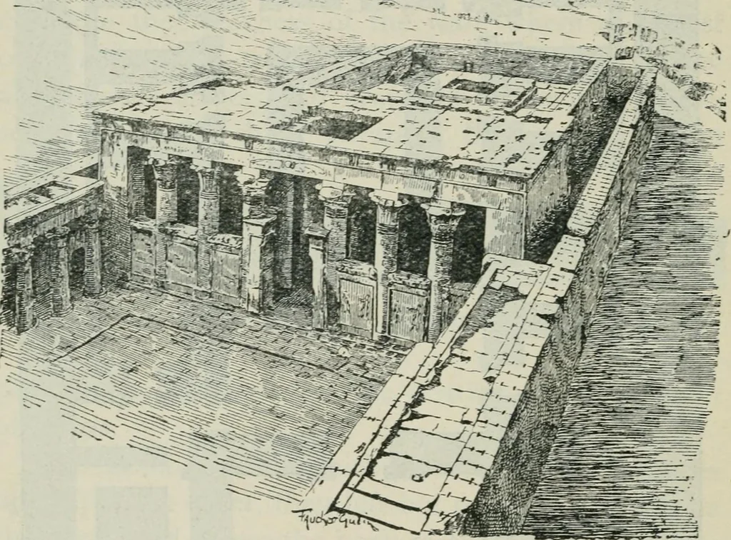 An illustration from Manual of Egyptian archæology and guide to the study of antiquities in Egypt. For the use of students and travellers, 1914, leaf 117