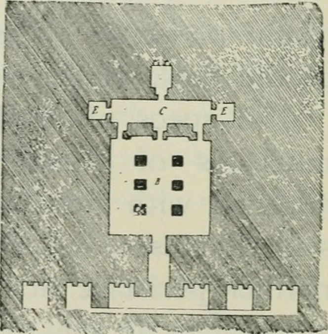 An illustration from Manual of Egyptian archæology and guide to the study of antiquities in Egypt. For the use of students and travellers, 1914, leaf 125