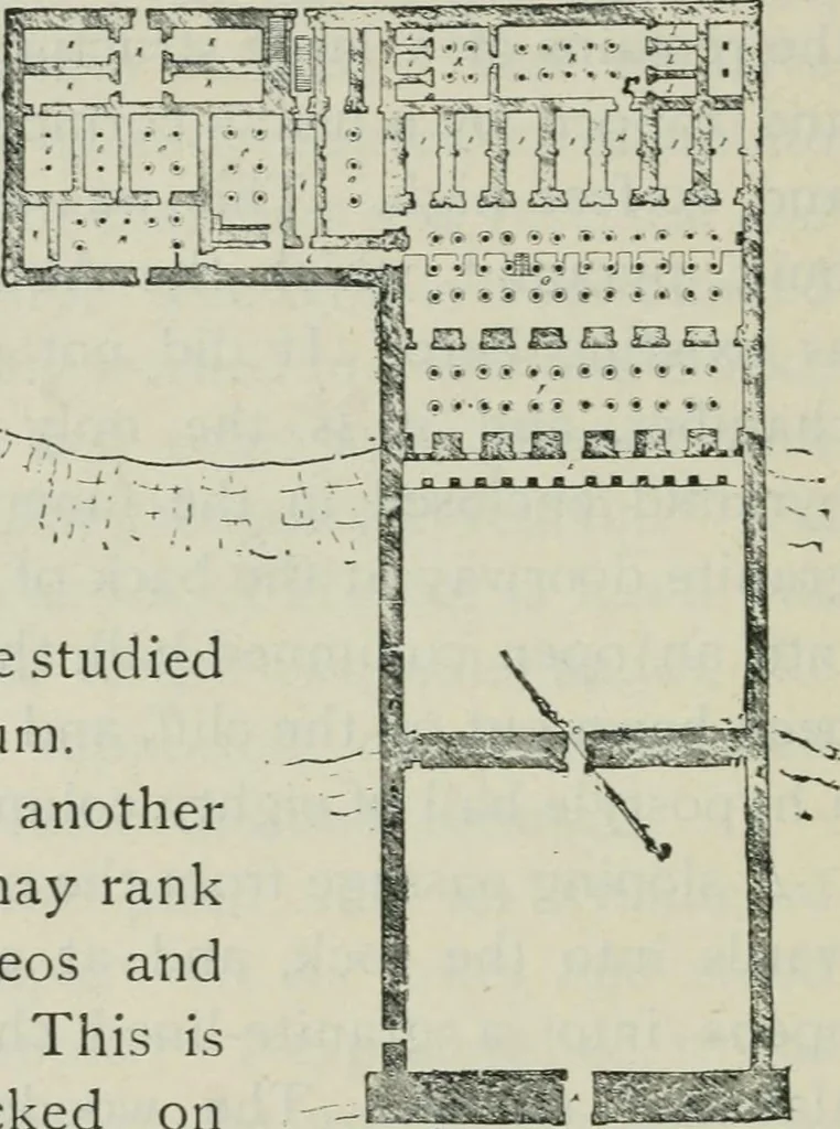 An illustration from Manual of Egyptian archæology and guide to the study of antiquities in Egypt. For the use of students and travellers, 1914, leaf 129