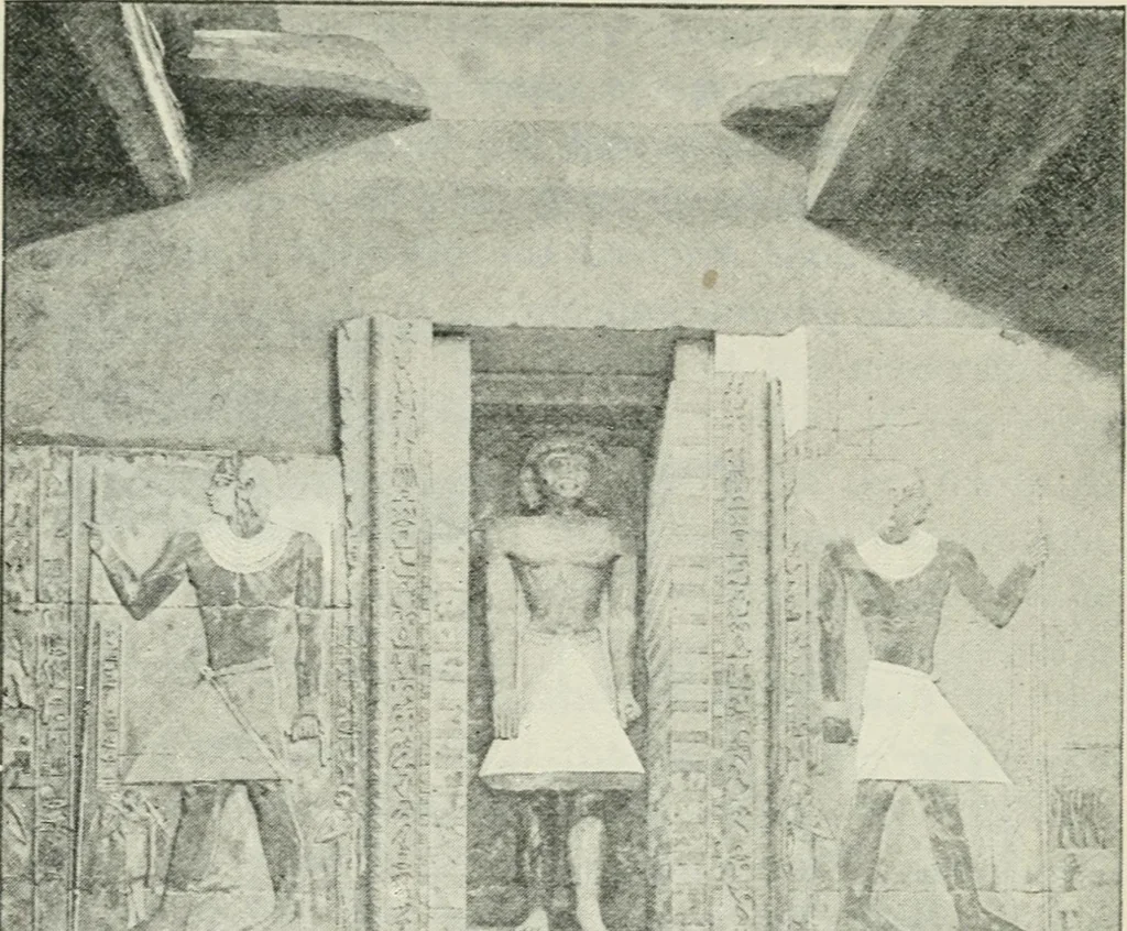 An illustration from Manual of Egyptian archæology and guide to the study of antiquities in Egypt. For the use of students and travellers, 1914, leaf 165