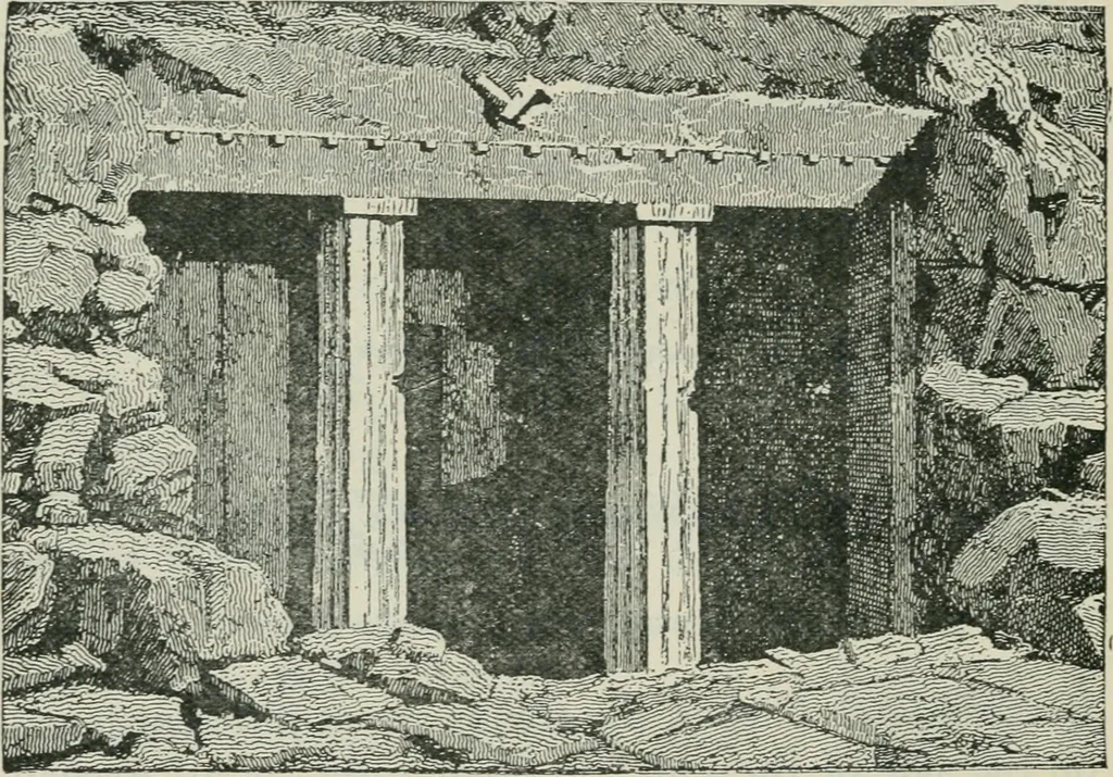 An illustration from Manual of Egyptian archæology and guide to the study of antiquities in Egypt. For the use of students and travellers, 1914, leaf 201