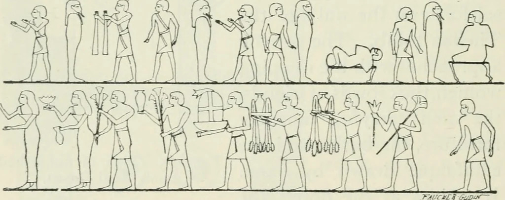 An illustration from Manual of Egyptian archæology and guide to the study of antiquities in Egypt. For the use of students and travellers, 1914, leaf 205