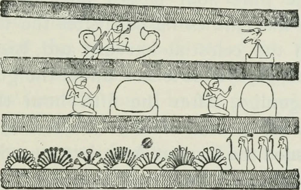 An illustration from Manual of Egyptian archæology and guide to the study of antiquities in Egypt. For the use of students and travellers, 1914, leaf 214