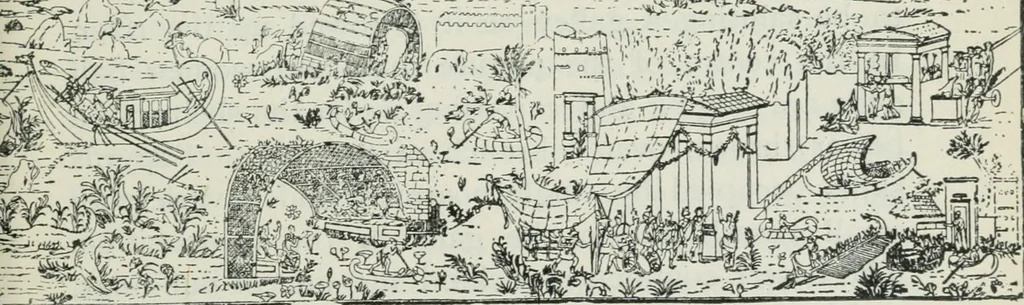 An illustration from Manual of Egyptian archæology and guide to the study of antiquities in Egypt. For the use of students and travellers, 1914, leaf 242