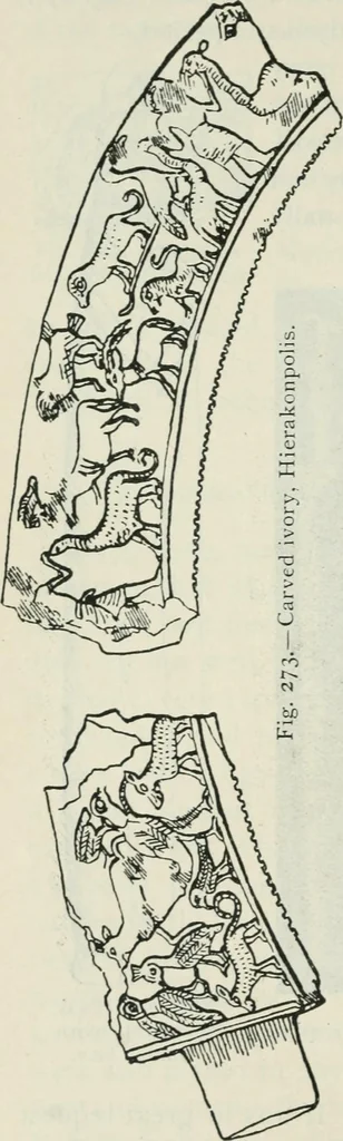 An illustration from Manual of Egyptian archæology and guide to the study of antiquities in Egypt. For the use of students and travellers, 1914, leaf 335
