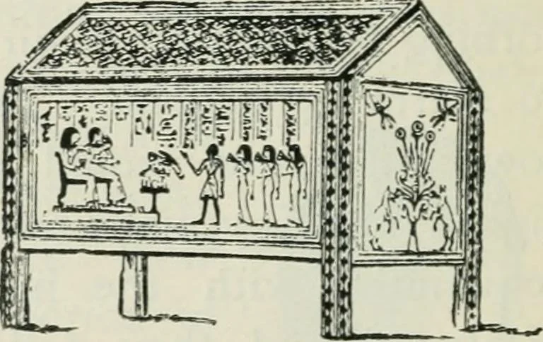 An illustration from Manual of Egyptian archæology and guide to the study of antiquities in Egypt. For the use of students and travellers, 1914, leaf 345