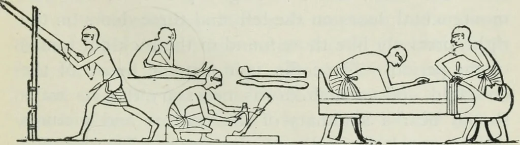 An illustration from Manual of Egyptian archæology and guide to the study of antiquities in Egypt. For the use of students and travellers, 1914, leaf 346