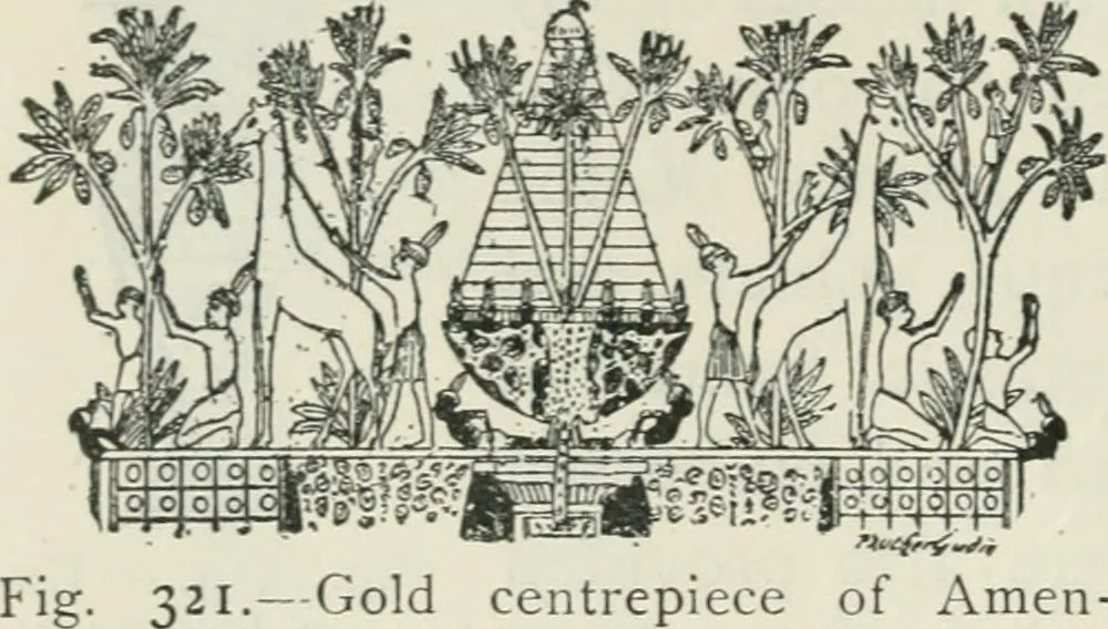 An illustration from Manual of Egyptian archæology and guide to the study of antiquities in Egypt. For the use of students and travellers, 1914, leaf 381