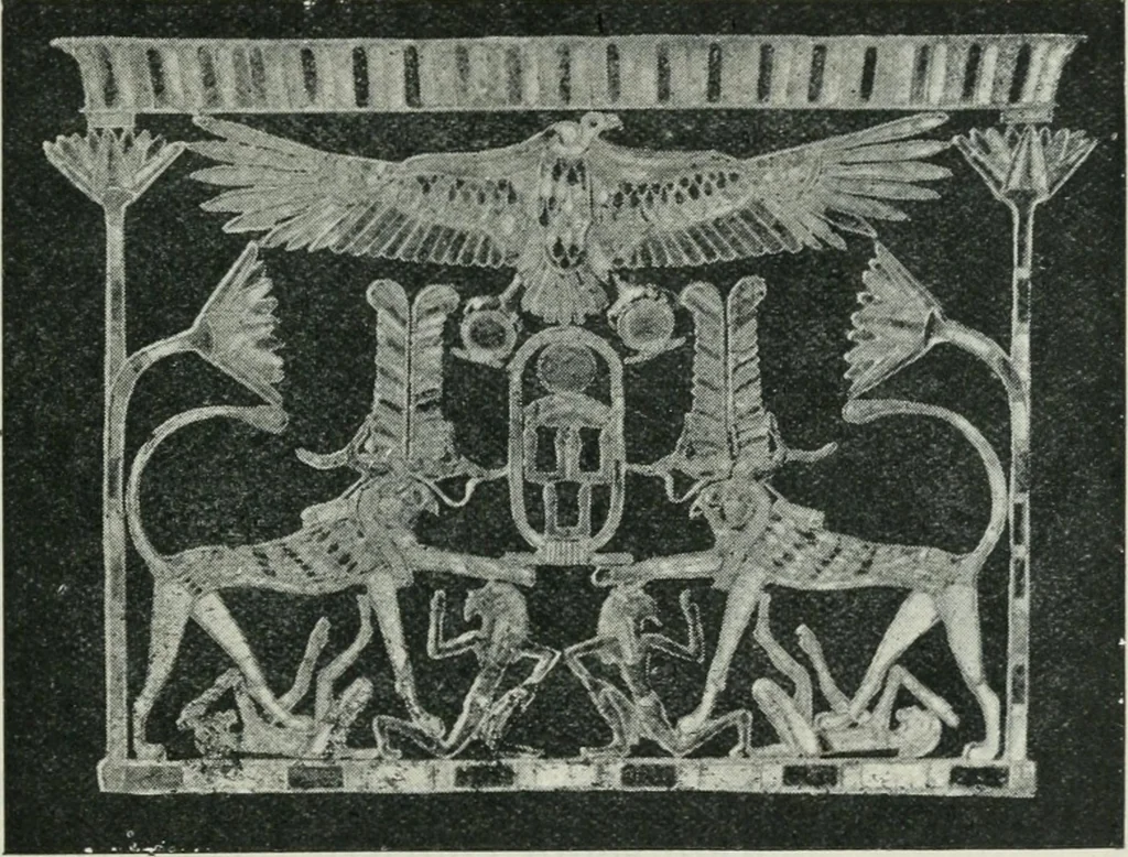 An illustration from Manual of Egyptian archæology and guide to the study of antiquities in Egypt. For the use of students and travellers, 1914, leaf 386