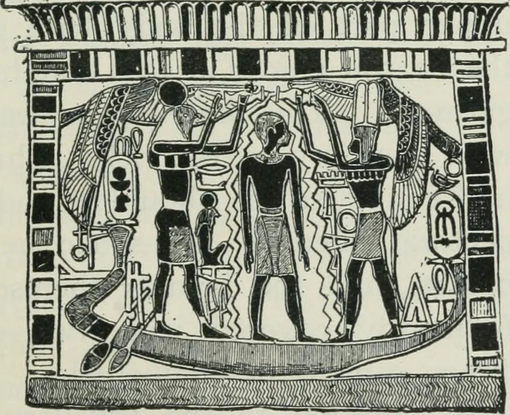 An illustration from Manual of Egyptian archæology and guide to the study of antiquities in Egypt. For the use of students and travellers, 1914, leaf 390