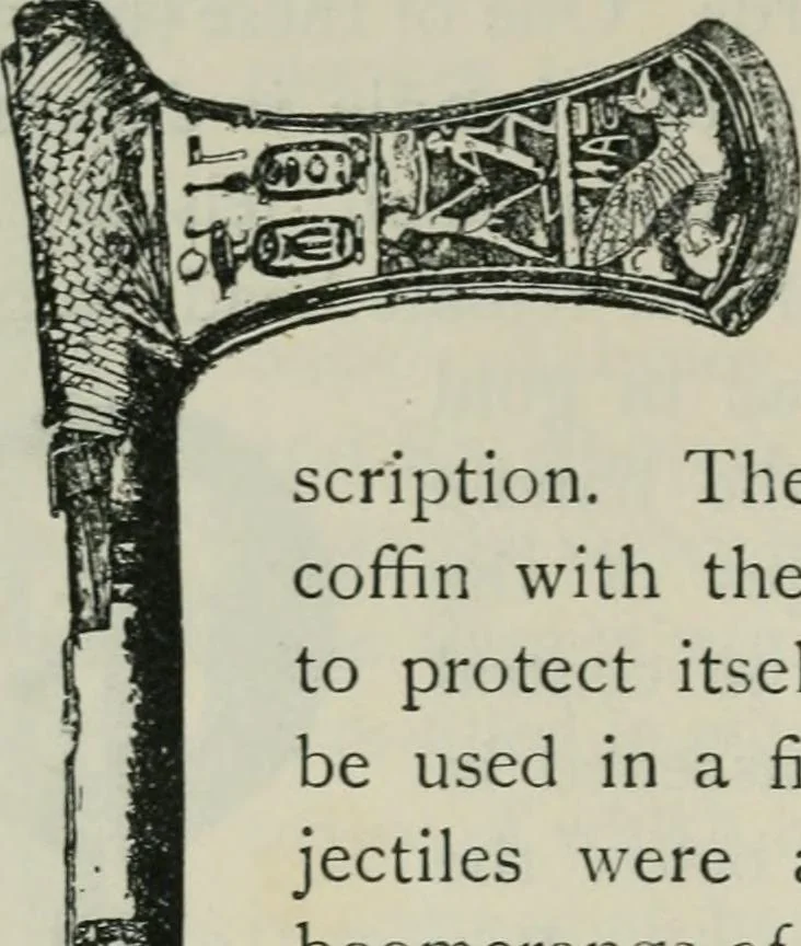 An illustration from Manual of Egyptian archæology and guide to the study of antiquities in Egypt. For the use of students and travellers, 1914, leaf 393