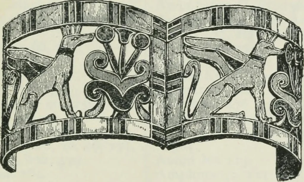 An illustration from Manual of Egyptian archæology and guide to the study of antiquities in Egypt. For the use of students and travellers, 1914, leaf 396
