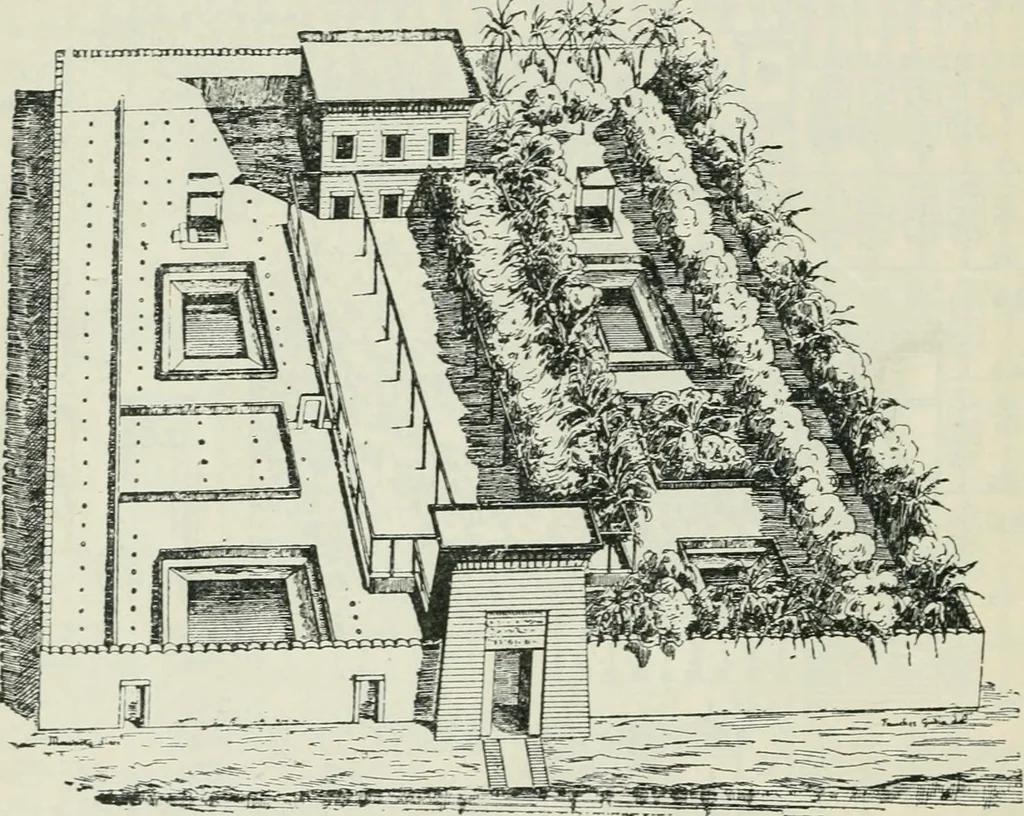 An illustration from Manual of Egyptian archæology and guide to the study of antiquities in Egypt. For the use of students and travellers, 1914, leaf 43