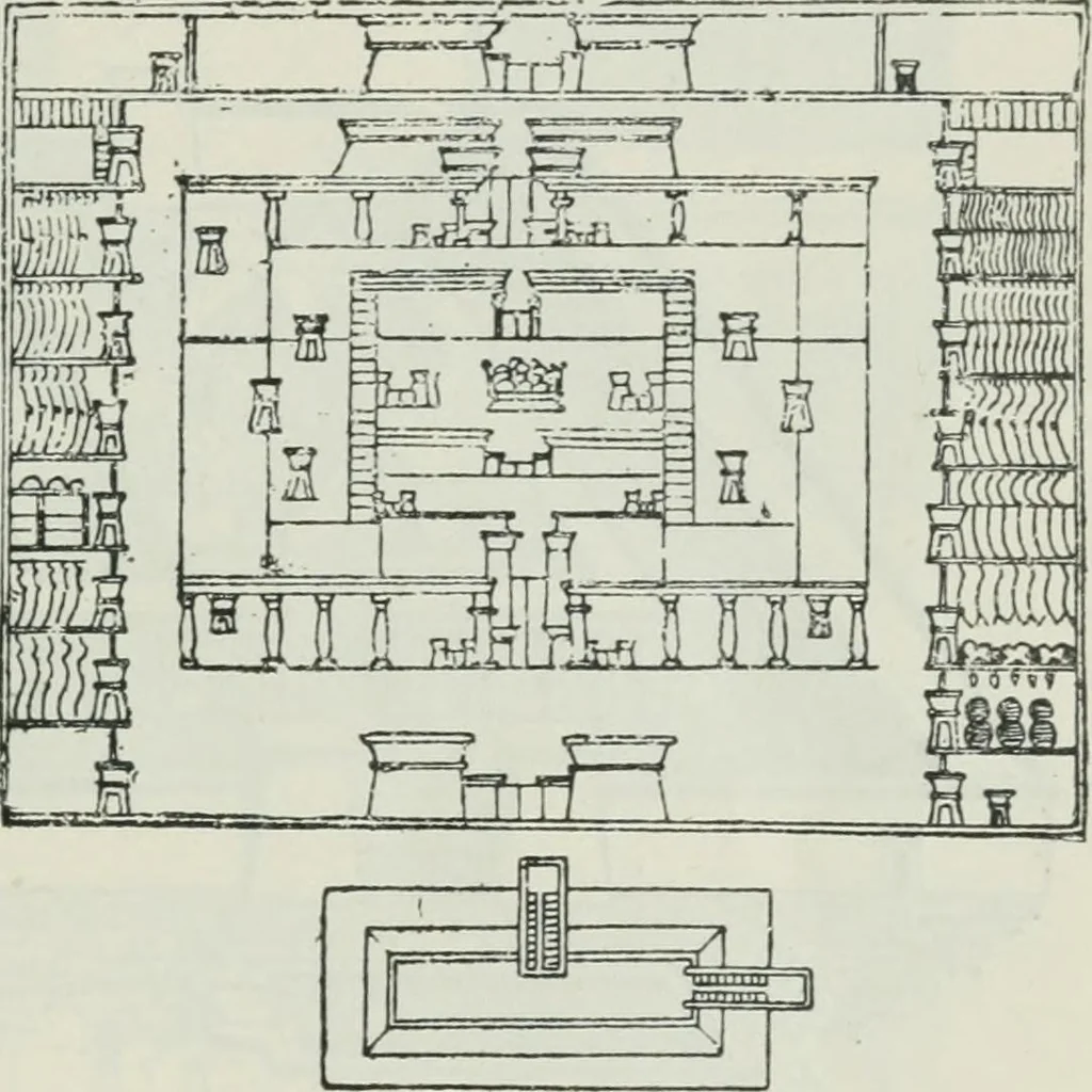 An illustration from Manual of Egyptian archæology and guide to the study of antiquities in Egypt. For the use of students and travellers, 1914, leaf 44