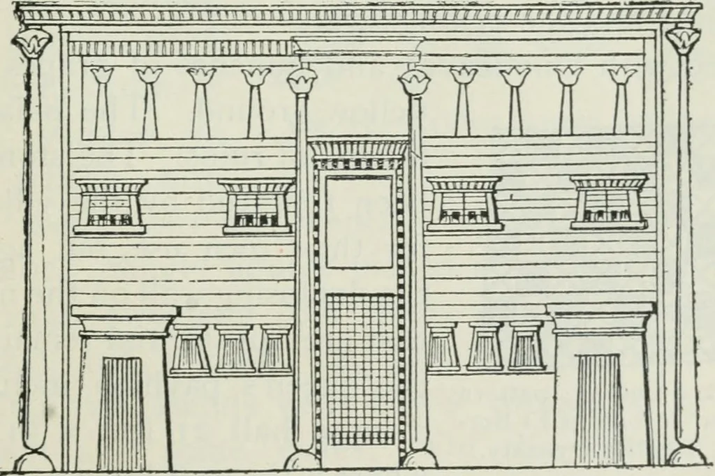 An illustration from Manual of Egyptian archæology and guide to the study of antiquities in Egypt. For the use of students and travellers, 1914, leaf 46