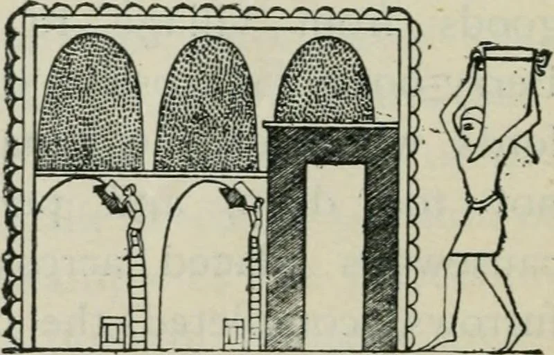 An illustration from Manual of Egyptian archæology and guide to the study of antiquities in Egypt. For the use of students and travellers, 1914, leaf 69