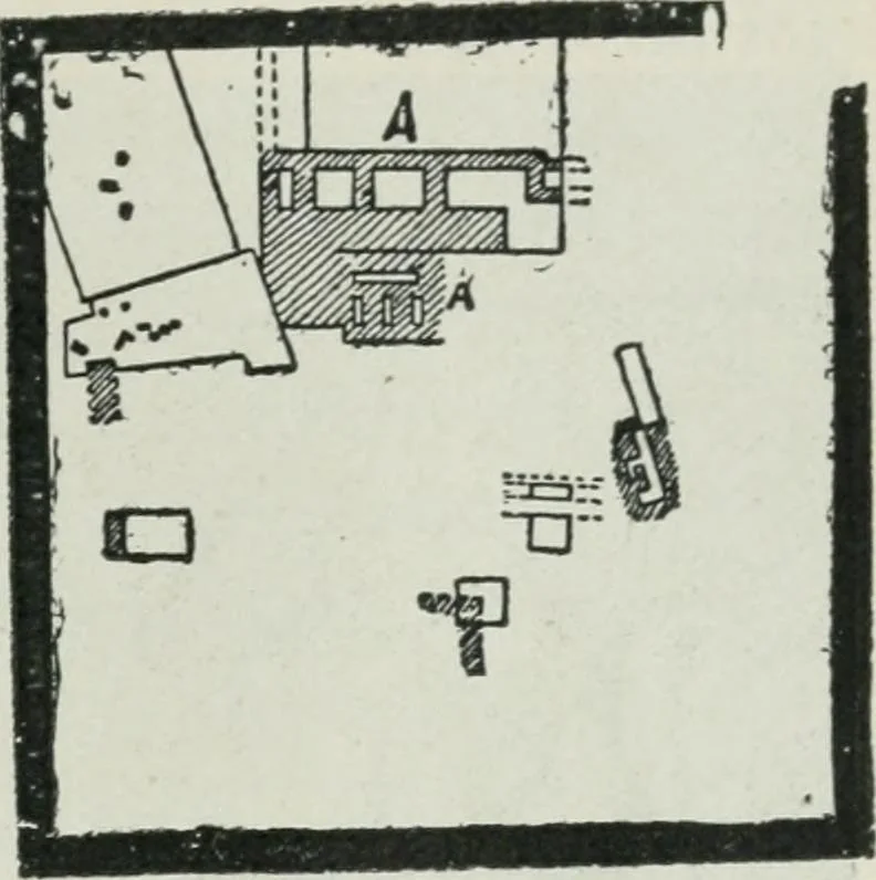 An illustration from Manual of Egyptian archæology and guide to the study of antiquities in Egypt. For the use of students and travellers, 1914, leaf 70