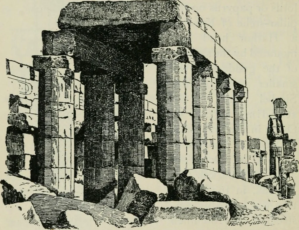 An illustration from Manual of Egyptian archæology and guide to the study of antiquities in Egypt. For the use of students and travellers, 1914, leaf 89