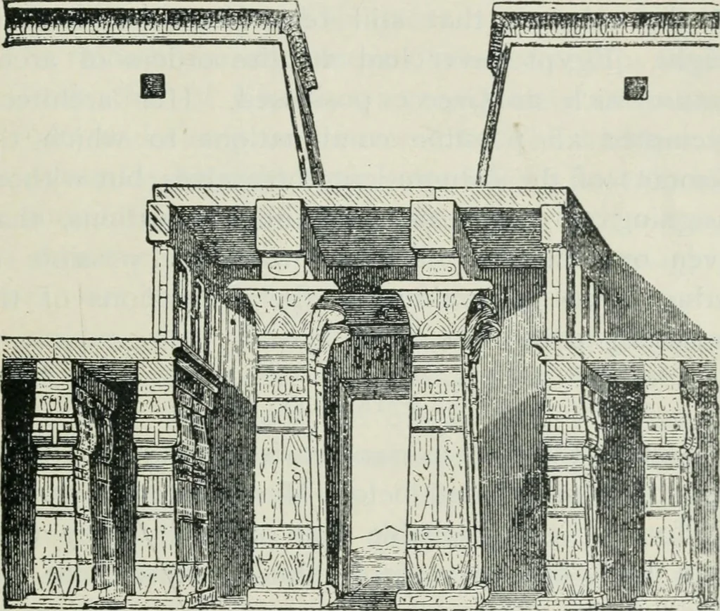 An illustration from Manual of Egyptian archæology and guide to the study of antiquities in Egypt. For the use of students and travellers, 1914, leaf 98