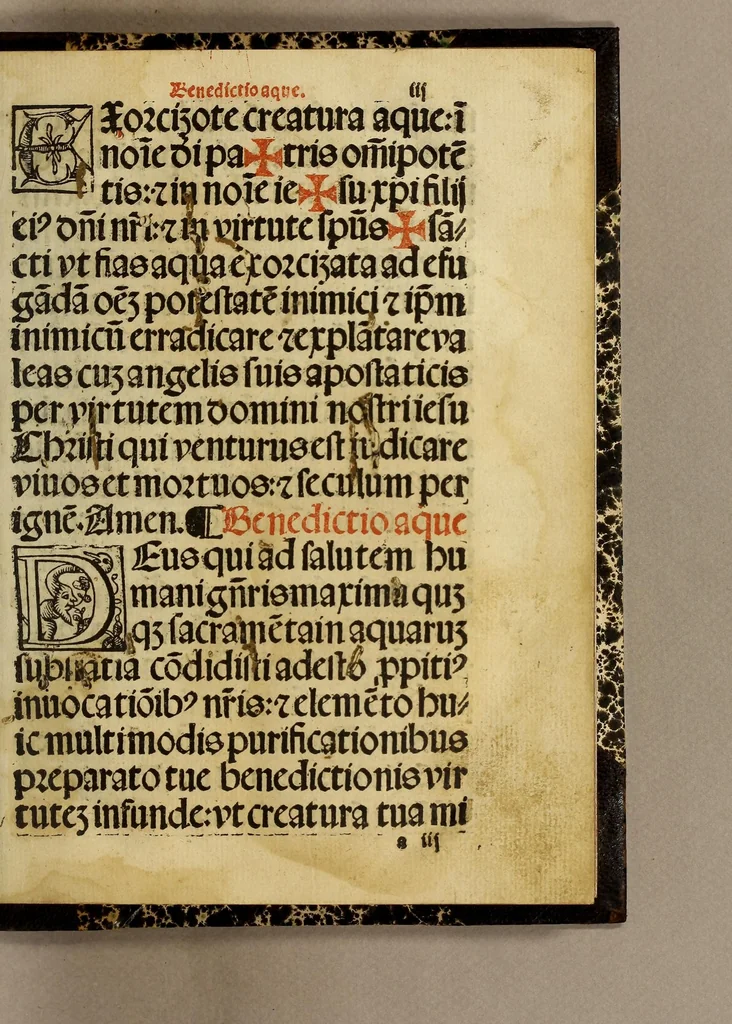 An illustration from Manuale sacramentoru[m]. : Nouiter emendatuz cuz quibusdaz congrue in eo additis secu[n]dum consuetudine[m] alme ecclesie Hispalensis, 1547, leaf 13